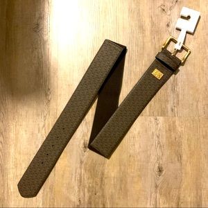 Michael Kors Monogram Logo Elastic Belt